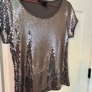 Sequin knit top